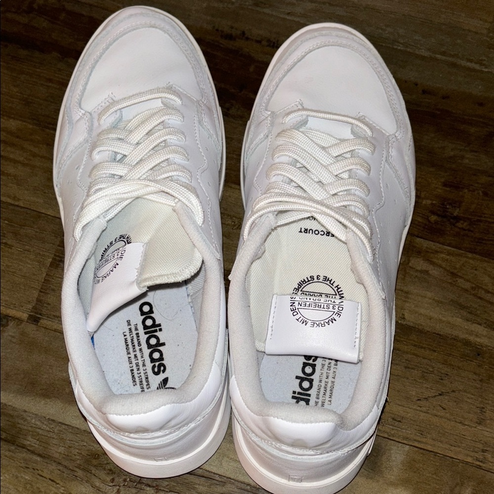 Addidas sneakers. Gently used . White.